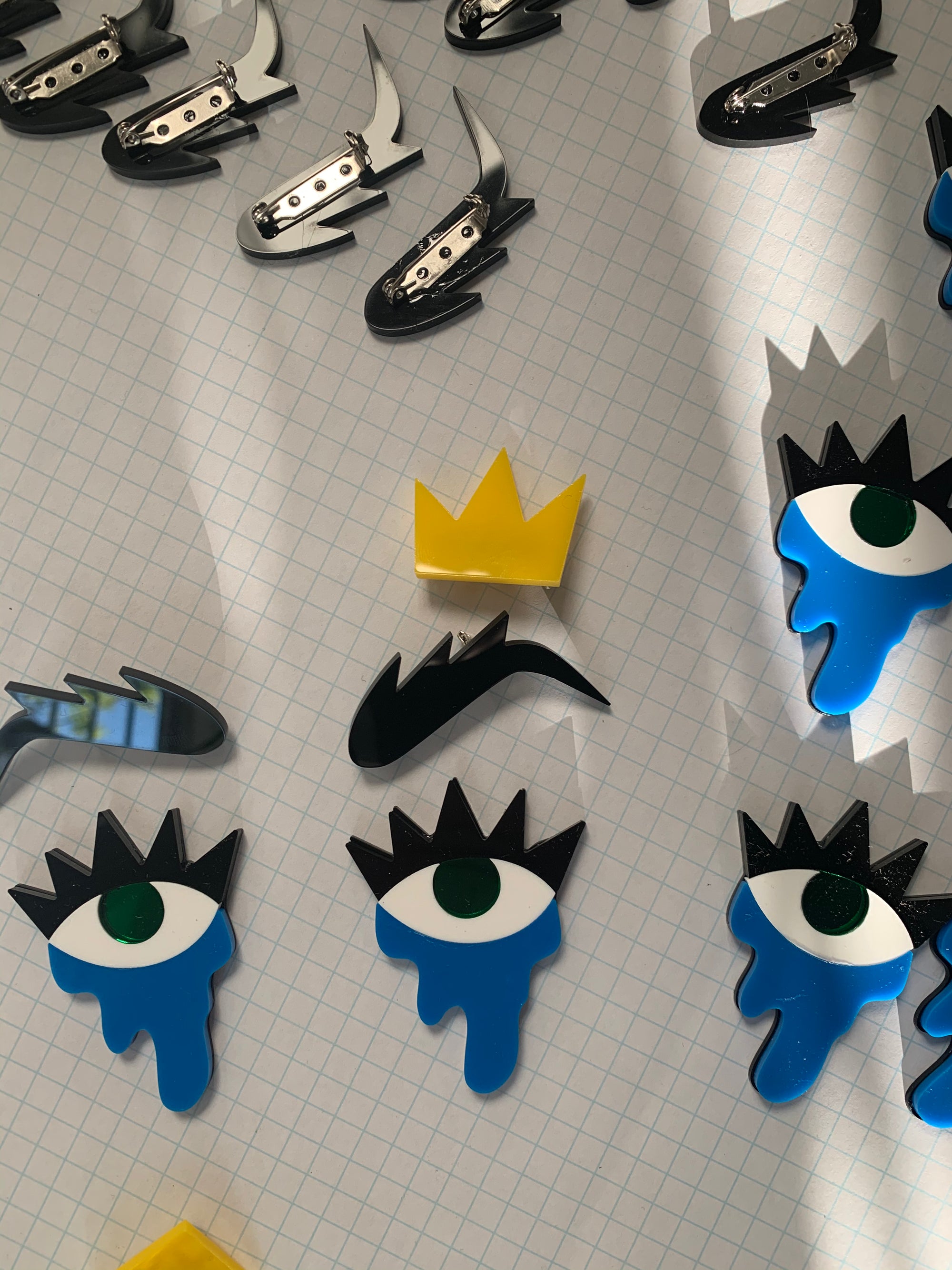 NightGowns Acrylic Pin Set