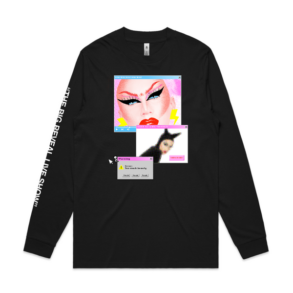Too Much Beauty Long Sleeve Tee - House Of Velour