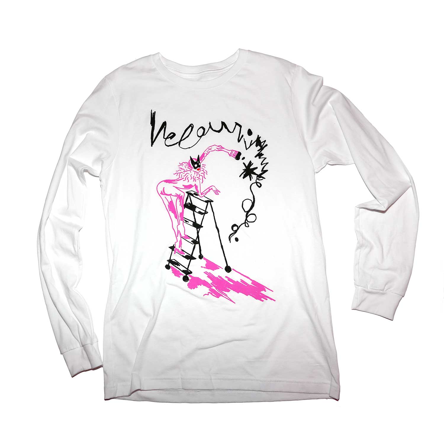 Ladder Long Sleeve Tee (White)
